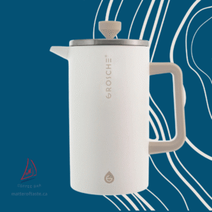 French Press Coffee Maker, White